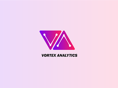 Vortex Analytics 30 day logo challenge branding illustration logos visual identity