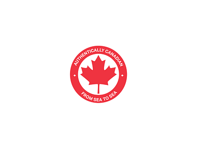 Authentically Canadian 30 day logo challenge branding illustration logos visual identity