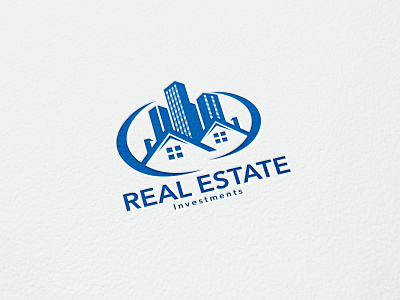 real estate investments logo branding company corporate creative design logo modern real estate real estate logo realestate simple vector