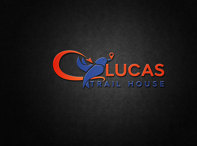 Lucas Trail House Logo airline company creative modern new print ready travel travel agency travelling
