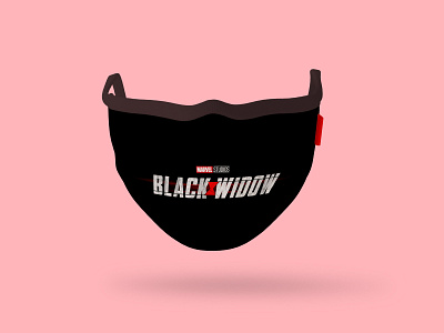 The Black Widow Mask black blackwidow illustrator marvel marvel studios marvelcomics mask mask mockup mokeup photoshop pink red vector