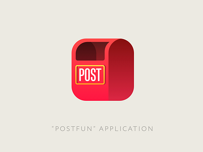 Icon for mobile app "PostFun"