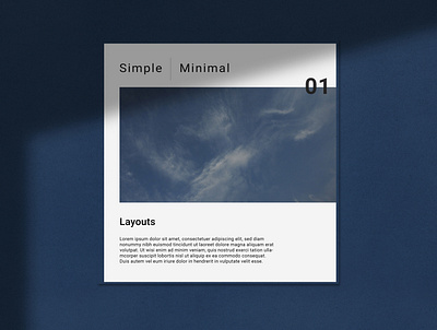 Simple and Minimal layout advertisement book design illustrator instagram post layoutdesign minimal socialmedia