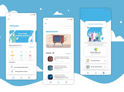 Covid App app design blue concept coronavirus covid covid 19 covid 19 app covid19 design health health app healthy mobile app mobile app design mobile ui