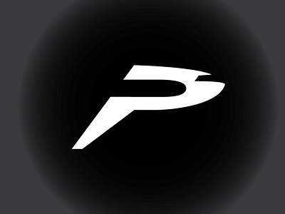P Letter + Jet Symbol - Logo Design branding flat logodesign minimal vector