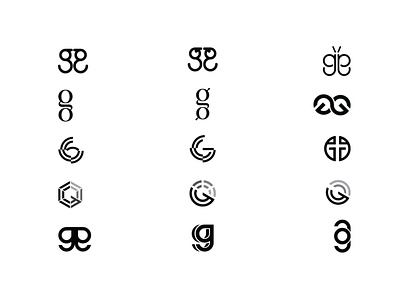 Letter Mark GG flat icon lettermark logo logodesign minimal vector