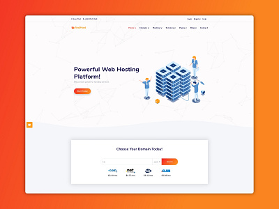 AndHost-Web Hosting Platform website Template