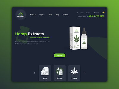 Cannabify Website Landing Page