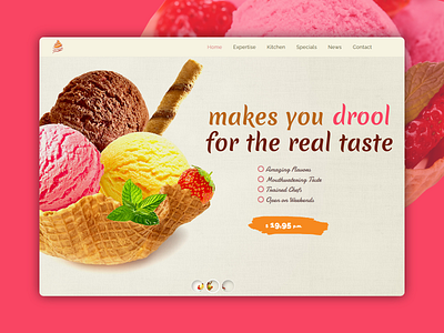 IceCream website landing page