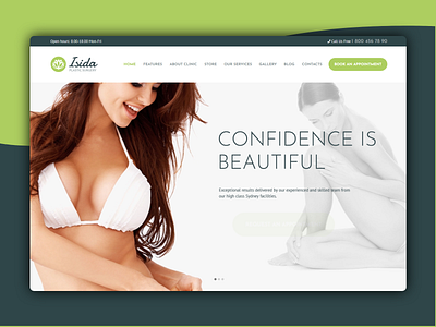 Isida - Surgery website landing page