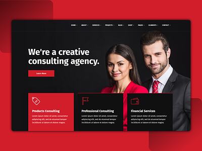 Consulting website landing page best shots branding branding design clean corporate corporate design creative design designer dribble best shot identity interface ux design website