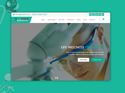 Medicative - Medical website landing page