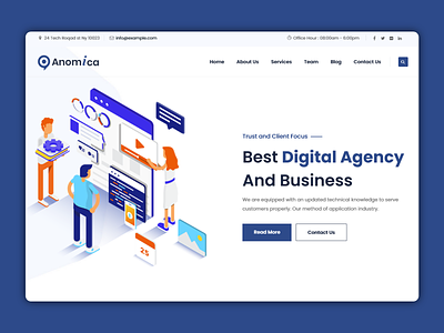 Anomica - Digital Agency Website