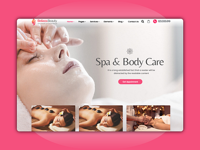 Belleza - Spa & Body Care website