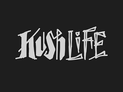 KushLife Blog Header - Option C bailey bezierwrangler blog custom dave header kush kushqlty lettering life logotype type