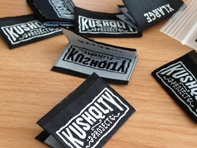 KUSHQLTY - Manufactured Size Labels bailey bezierwrangler brand custom dave fashion kushqlty label labels lettering logo manufactured size type
