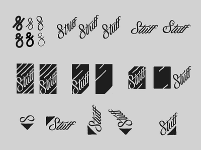 Stuff bailey bezierwrangler branding custom dave iterations logo process type typography wip