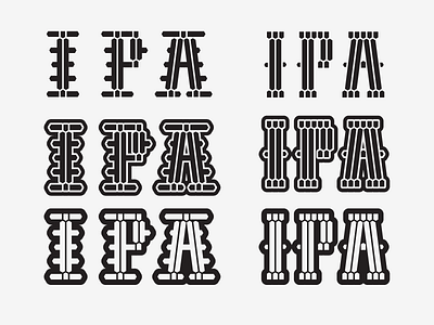 Beeeeeer bailey beer bezierwrangler custom dave ipa lettering modular type typography