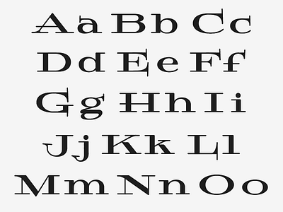 A through O bailey bezierwrangler custom dave extended luxury modern serif type typedesign typography