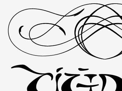 CIGDEM/SERDAR Vector w/ Flourishes custom flourishes lettering type