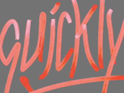 quickly custom lettering type watercolor