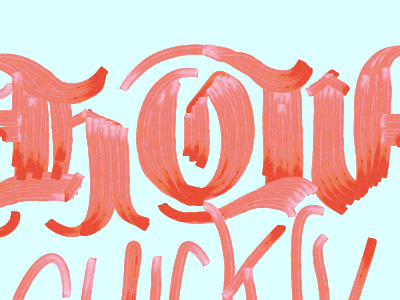 HOW custom lettering type watercolor