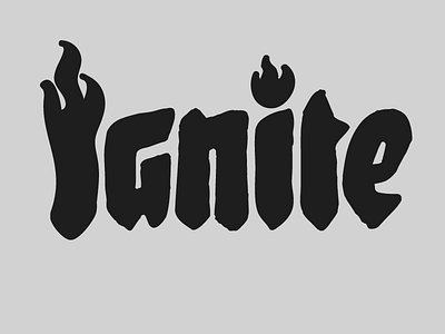 Day003 — Ignite custom lettering practice sketch type typography
