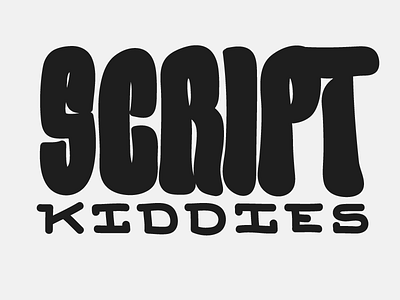 Day004 — Script Kiddies custom lettering practice script type typography wacom