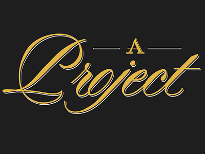 Day018 — This is a project, a style test project casual lettering practice script spencerian