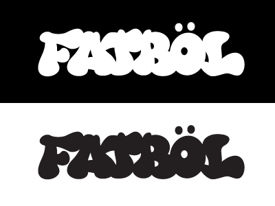 FATBÖL Logo Type Concept custom fatbol lettering type wip