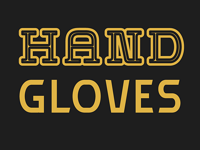 Day041 — HANDGLOVES custom font lettering type typography