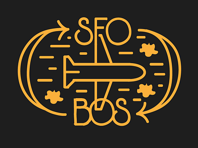 Day047 — SFO > BOS custom lettering practice type typography