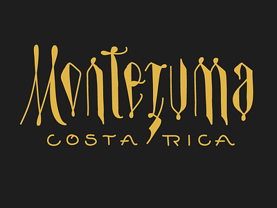 Day052 — Montezuma, Costa Rica lettering practice type typography