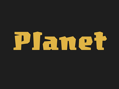 Day058 — Planet font fontlab lettering practice type typography