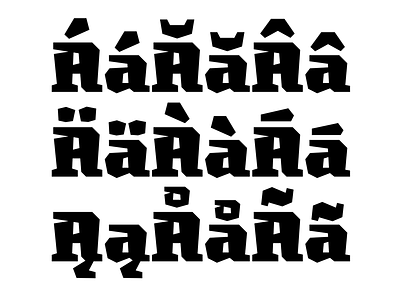 Diacritics Be Boostin' My Glyph Count diacritics font marks type design typeface