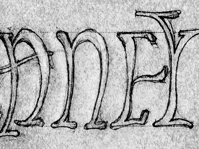 More Rejected Type ambigram custom lettering pencil rejected type