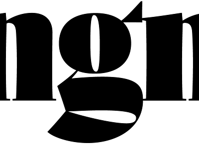 Prospectus Roman Banner Black banner black display g process serif type type design typeface
