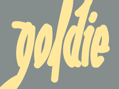 Goldie_ blackletter custom graffiti lettering logo script tag type