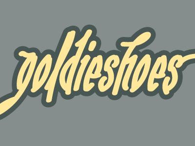 Goldieshoes V2 graffiti illustration logo logotype script tag type