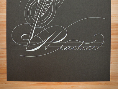 Prints Available Now! lettering merch poster practice script silkscreen spencerian type