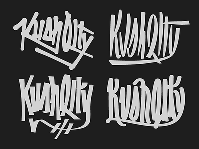 KUSHQLTY "Signature" Logo Style Iterating