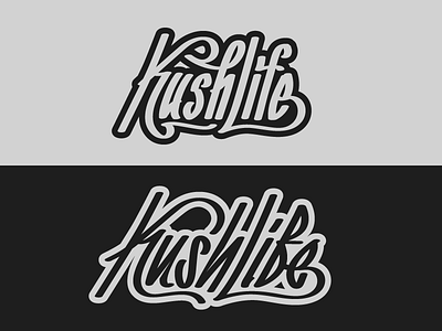 KushLife Options bailey bezierwrangler brand custom dave fashion graffiti kushlife kushqlty lettering logo logotype script type