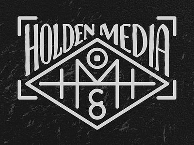 Holden Media Co. — Photography Brand — Final bailey bezierwrangler brand custom dave design holden id lettering logo logotype media photography type