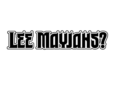 {Final} Lee Mayjahs? Custom Logotype final lettering logo pex type