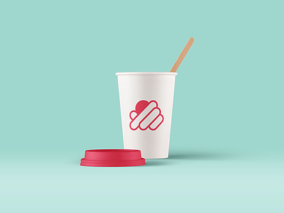 Topping logo design concept bakery coffe shop cupcake icon illustrator logo logo design pastry topping vector