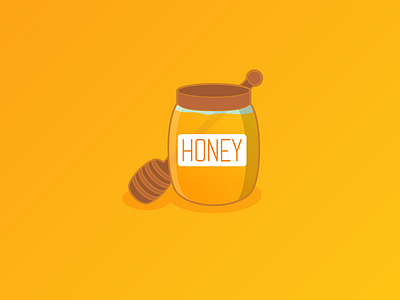 Playground - Honey graphic design honey illustration jam lettering pot rounded vector