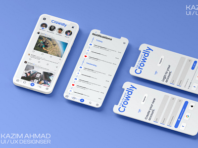 Crowdly - Social Media App UX Design