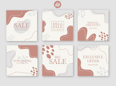 Organic sale instagram post social media templates illustration instagram banner instagram post instagram story instagram templates sale banner sale templates socialmedia templates