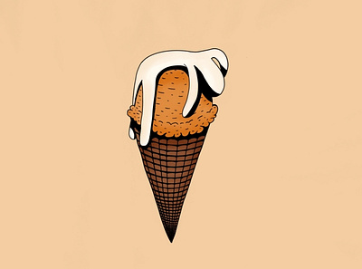 ICE digital graphic design ice cream illustration