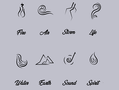 Elemental Icons design elements icon minimal stroke icons strokes vector